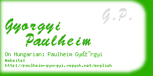 gyorgyi paulheim business card